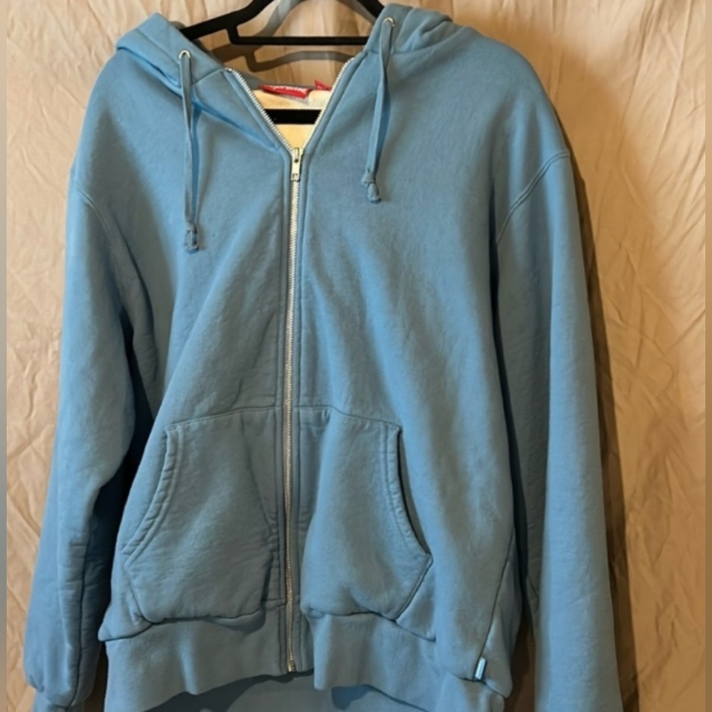 Supreme Blue Hoodie with Logo - Picture 3 of 5